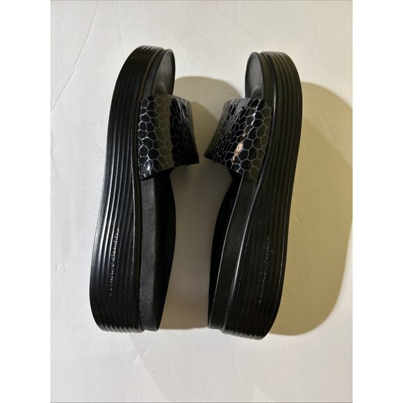 Donald Pliner Women's Fifi Patent Leather Thong Sandals Platform Size 11 - Picture 11 of 12